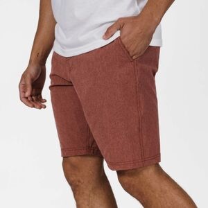 Linksoul Red Flat Front Shorts Casual Style